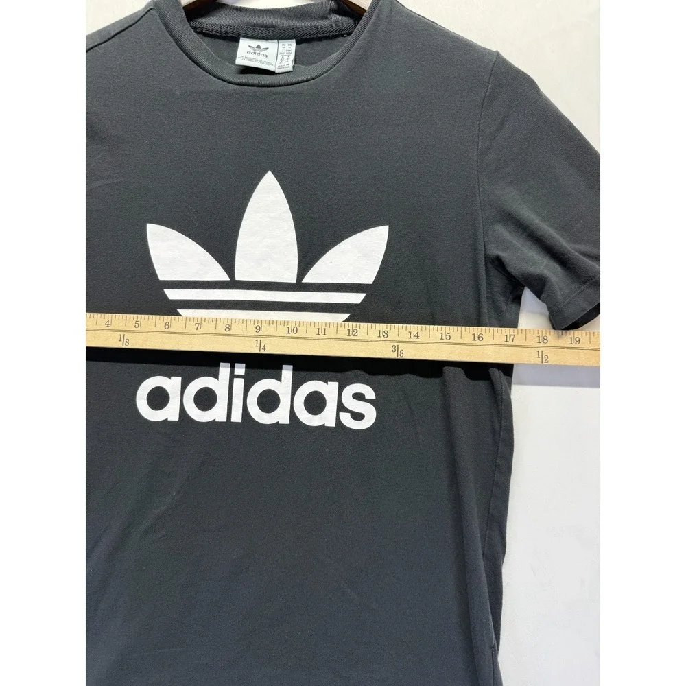 Adidas Originals Adicolor Trefoil T Shirt Mens Medium‎ Black White Graphic Logo